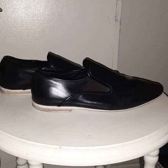 Aldo black leather loafers size 43 - Picture 4 of 6